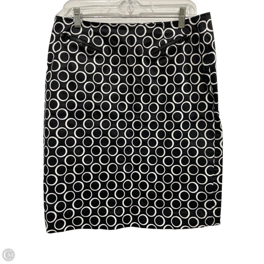 Skirt Midi By Sharon Young In Black & White, Size: 10