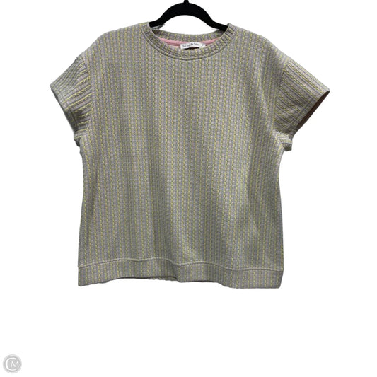 Top Short Sleeve By See And Be Seen In Plaid Pattern, Size: S
