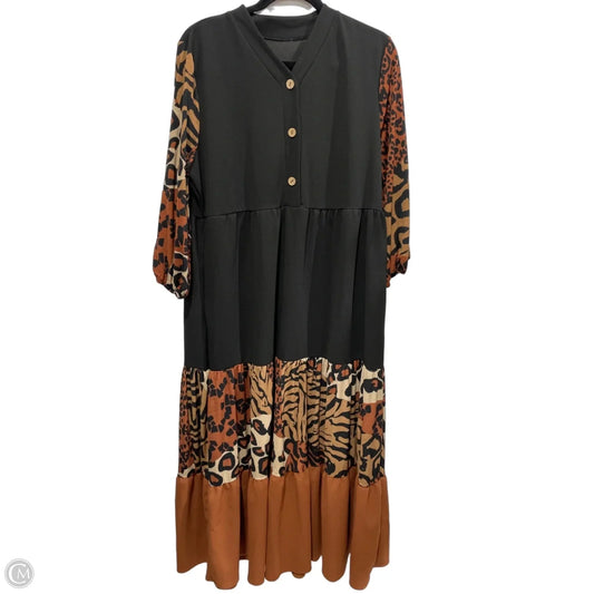 Dress Casual Maxi By Clothes Mentor In Animal Print, Size: Xl