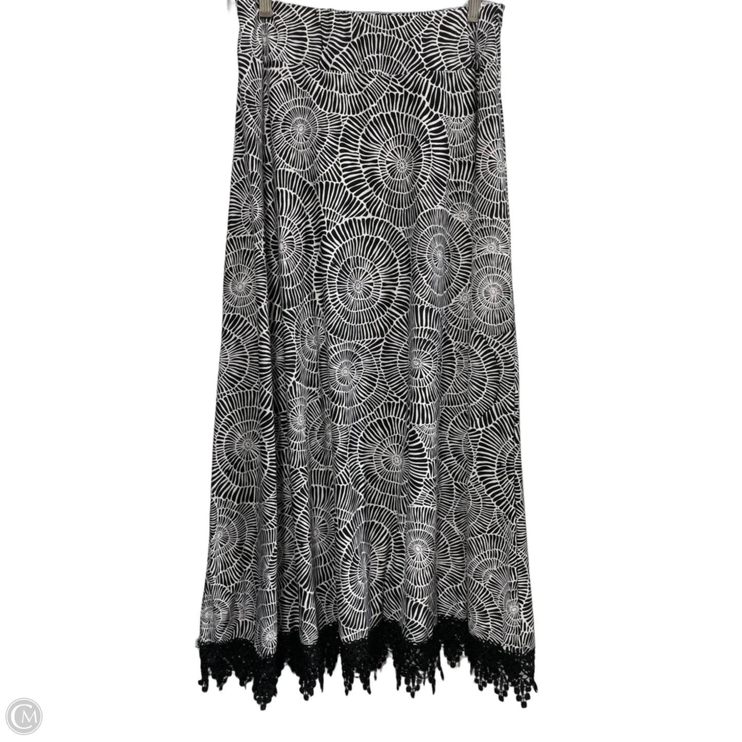 Skirt Maxi By Robert Louis In Black & White, Size: M