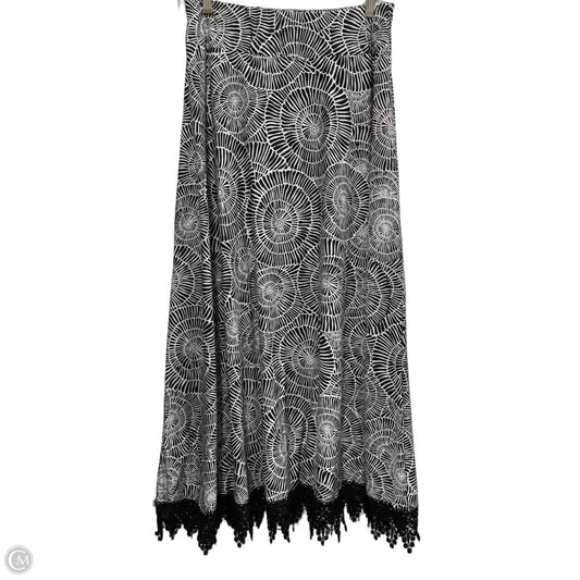 Skirt Maxi By Robert Louis In Black & White, Size: M