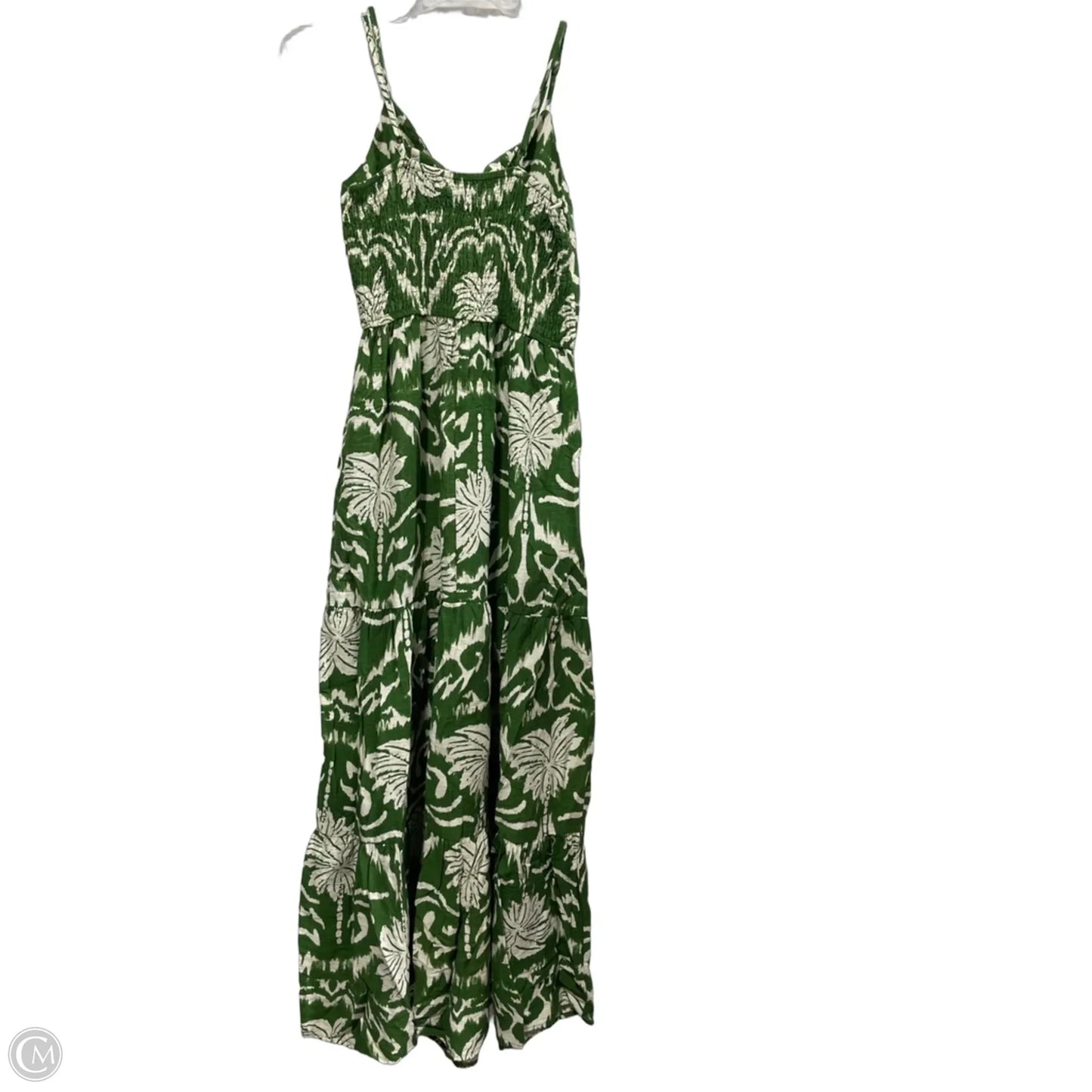Dress Casual Maxi By Clothes Mentor In Green & White, Size: M