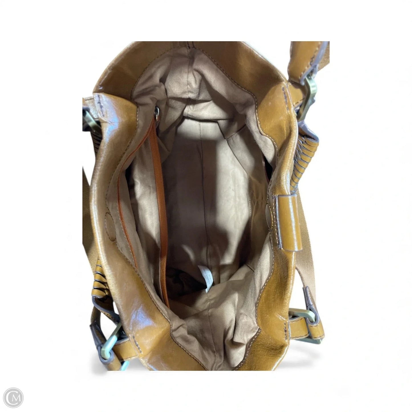 Handbag Leather By Hobo Intl, Size: Medium