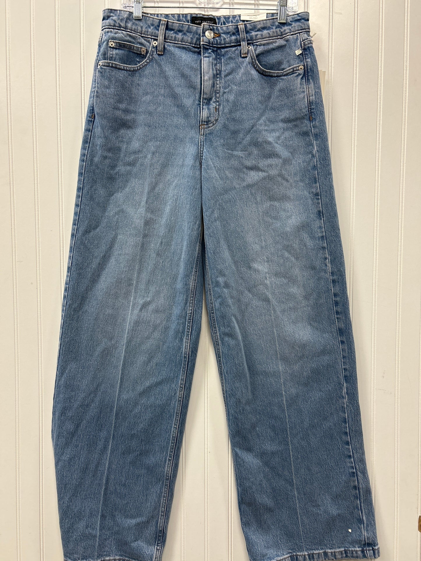 Jeans Wide Leg By Free Assembly In Blue Denim, Size:10L