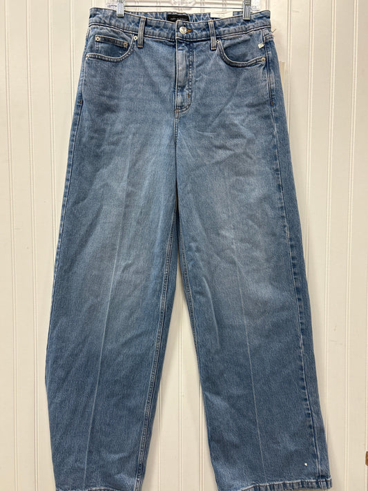 Jeans Wide Leg By Free Assembly In Blue Denim, Size:10L