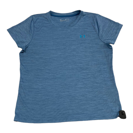 Athletic Top Short Sleeve By Under Armour In Blue, Size: Xl