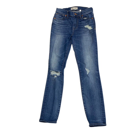 Jeans Skinny By Madewell In Blue Denim, Size: 0