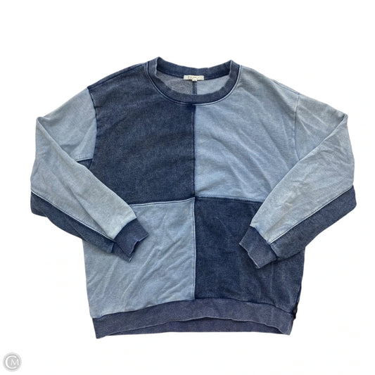 Sweatshirt Crewneck By Z Supply In Blue, Size: M