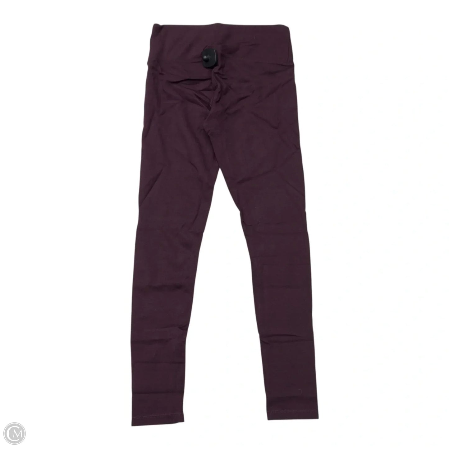 Athletic Leggings By Calvin Klein Performance In Maroon, Size: S