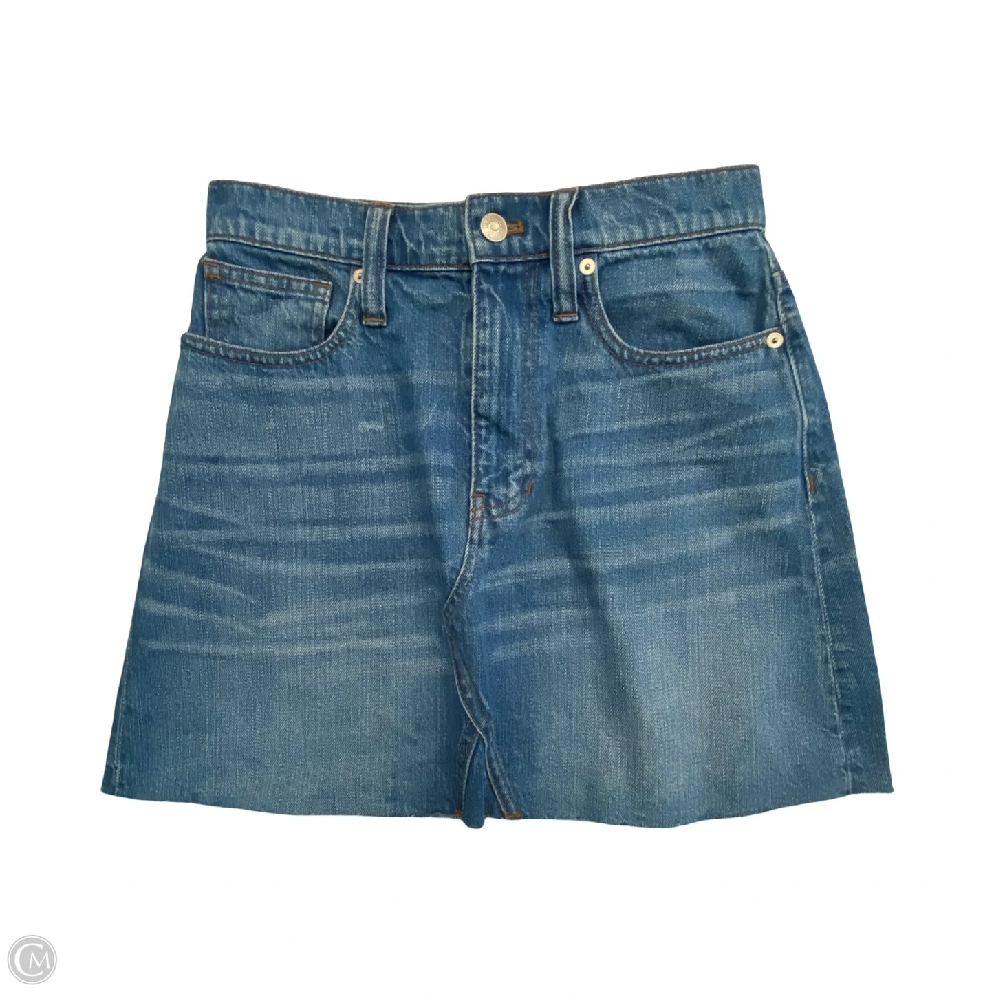 Skirt Mini & Short By Madewell In Blue Denim, Size: 0