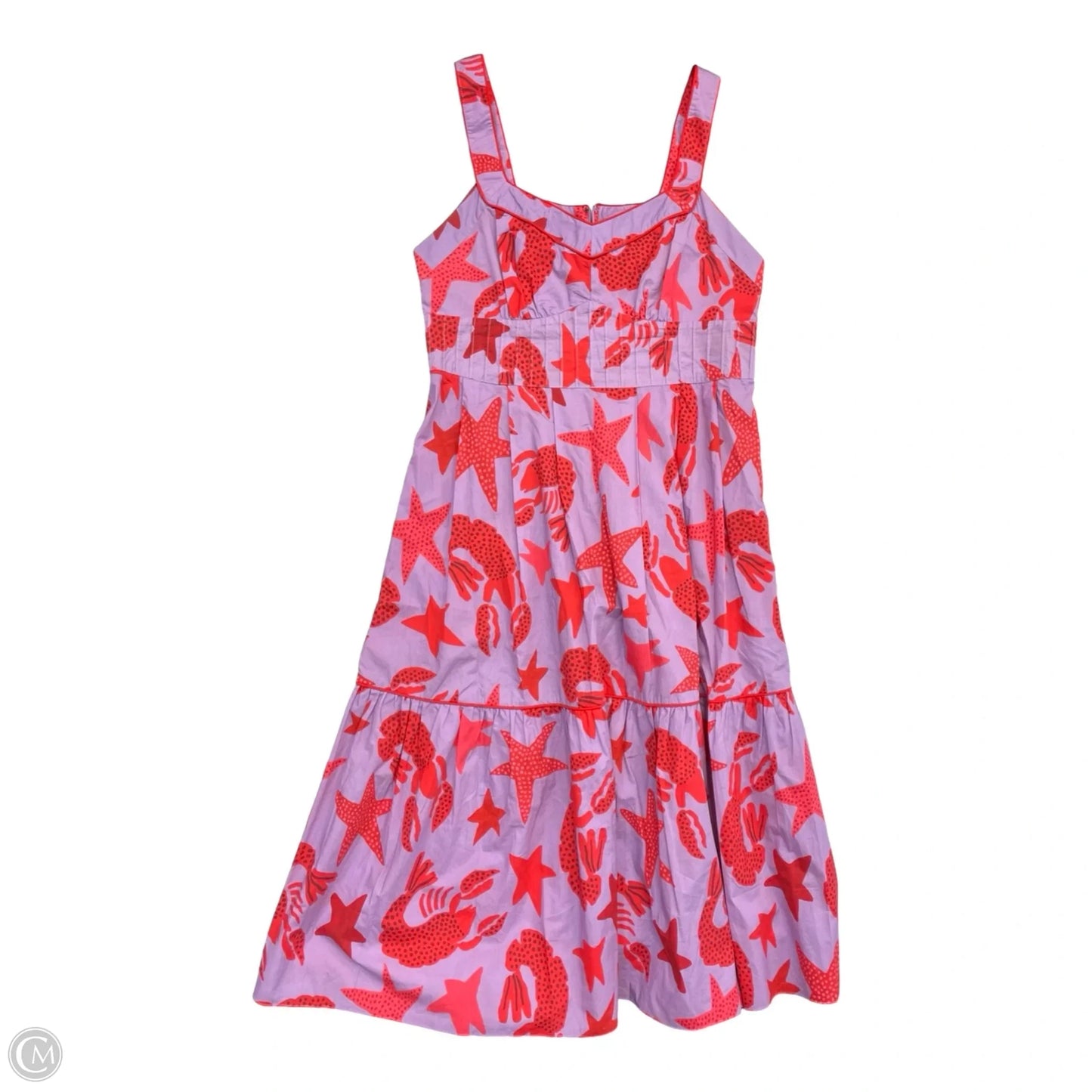 Dress Designer By Farm Rio In Purple & Red, Size: L