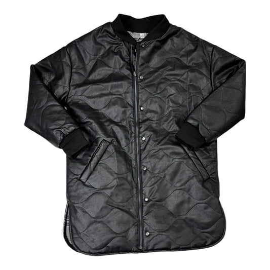 Jacket Puffer & Quilted By Evereve In Black & Grey, Size: S