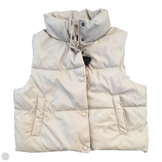 Vest Puffer & Quilted By Love Tree In Beige, Size: S