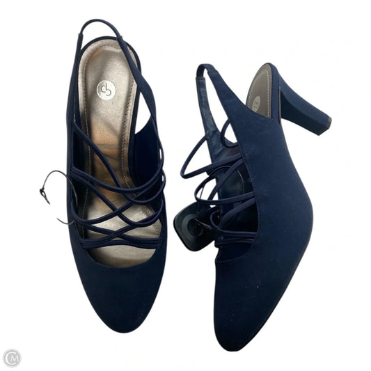 Shoes Heels Block By Dressbarn In Navy, Size: 9