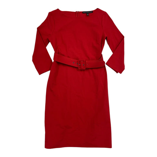 Dress Party Midi By White House Black Market In Red, Size: Xs