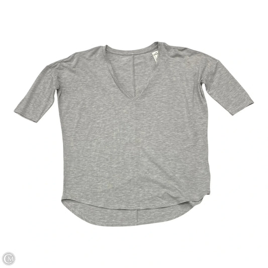 Top Short Sleeve By Express In Grey, Size: S