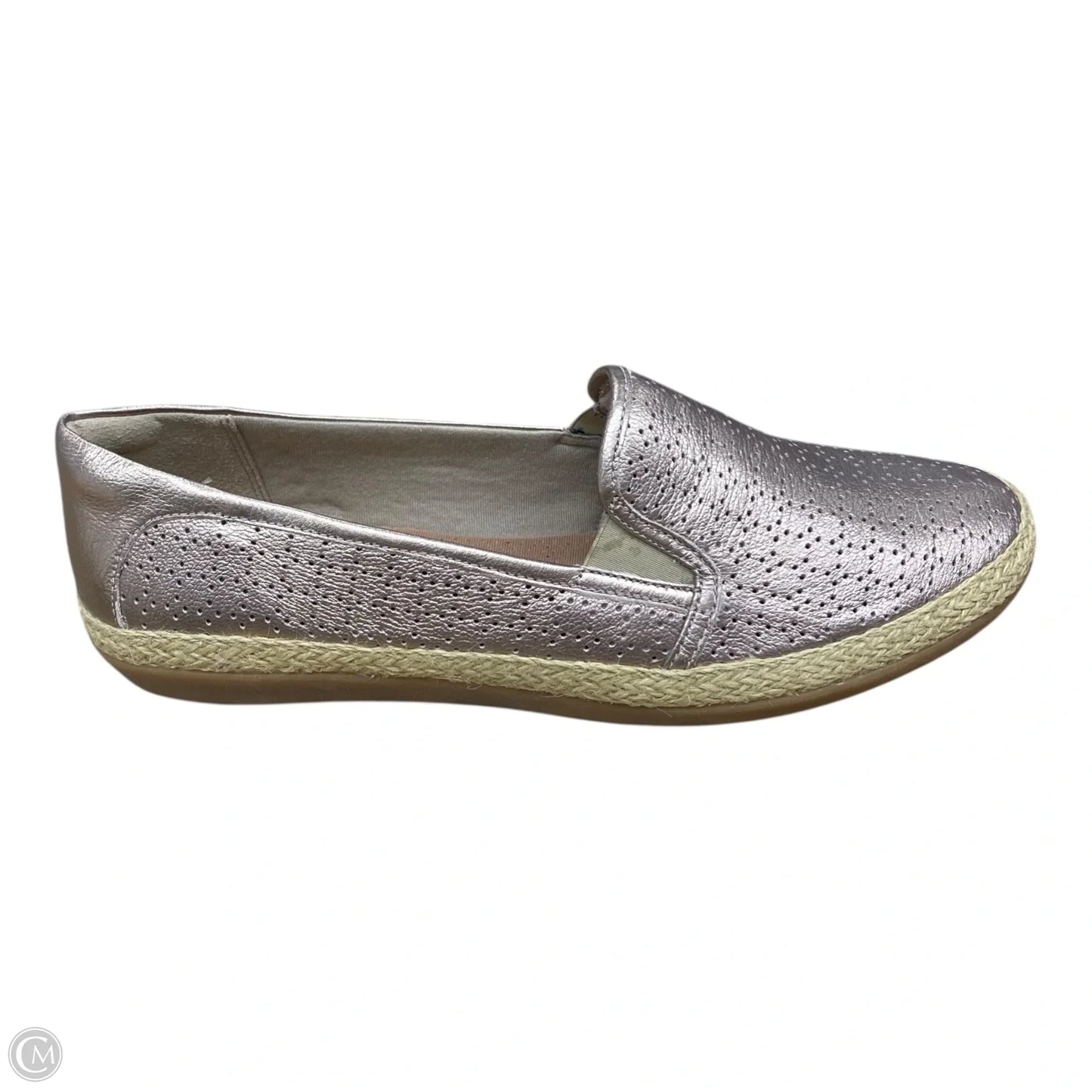 Shoes Flats By Clarks In Gold, Size: 9.5