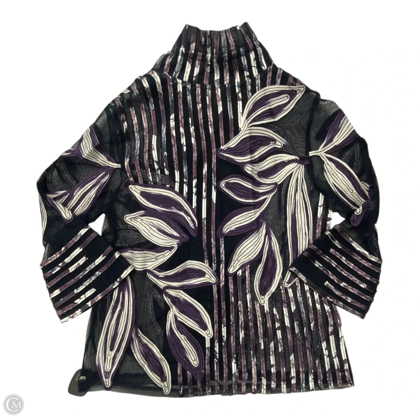 Blazer By Chicos In Multi-colored, Size: M