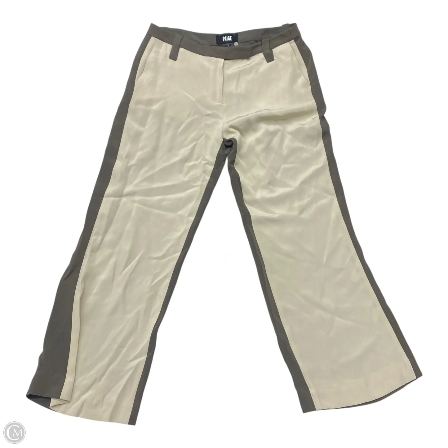 Pants Dress By Paige In Cream & Green, Size: 10