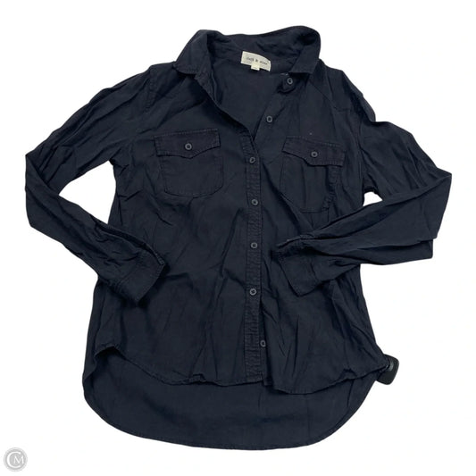 Top Long Sleeve By Cloth & Stone In Black, Size: M