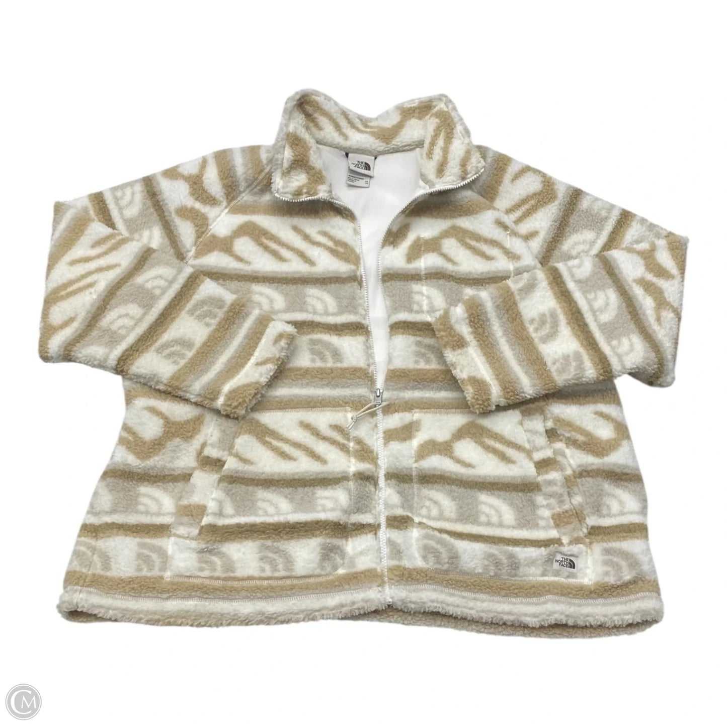 Jacket Faux Fur & Sherpa By The North Face In Brown & Cream, Size: Xxl