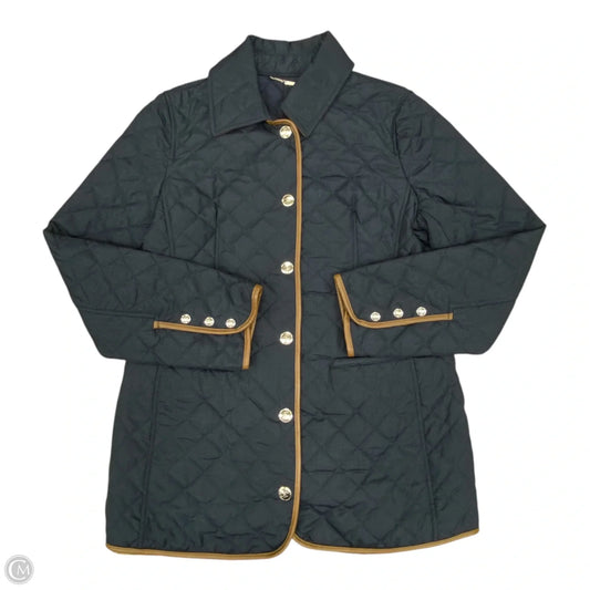 Jacket Puffer & Quilted By Chicos In Navy, Size: S