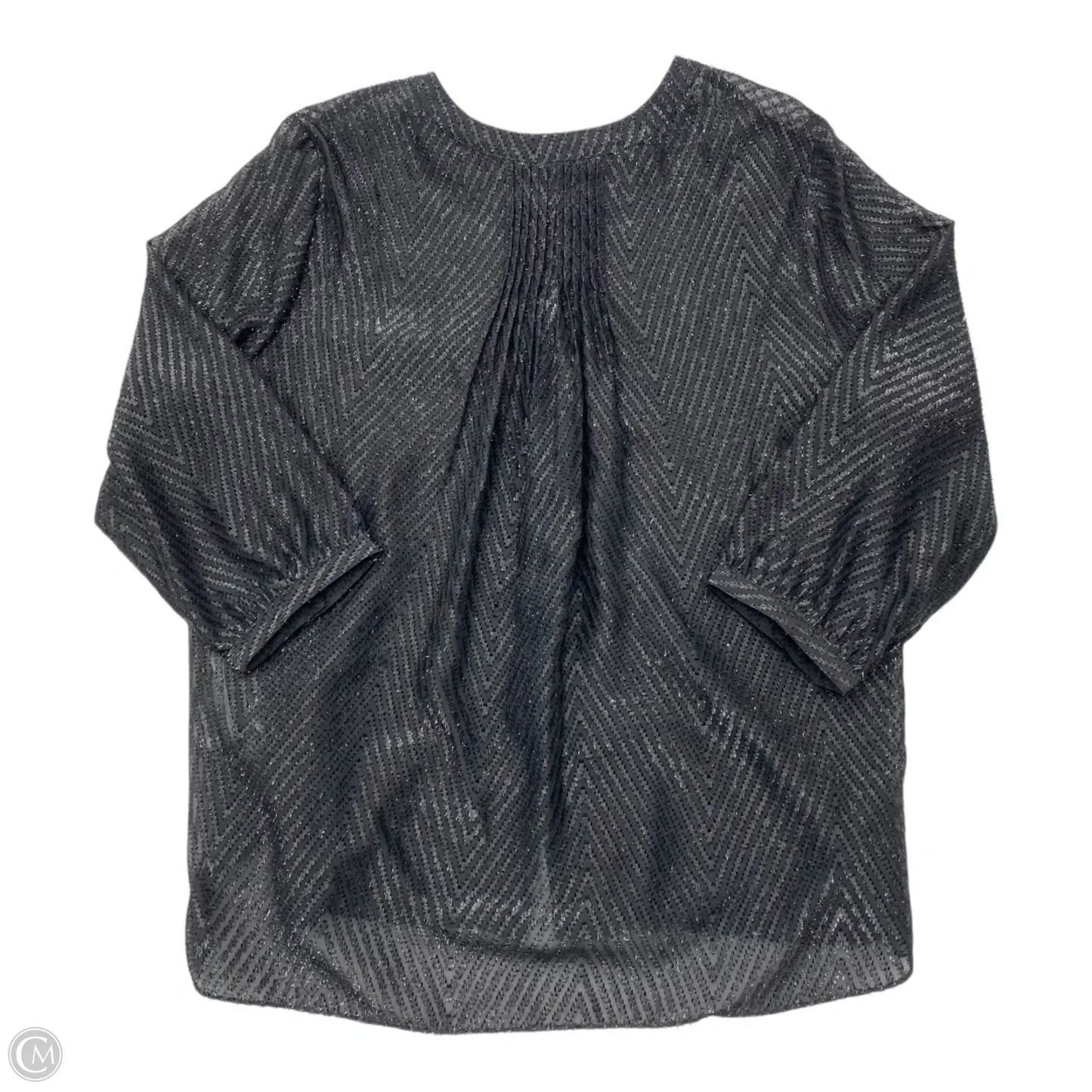 Top Long Sleeve By Not Your Daughters Jeans In Black, Size: L