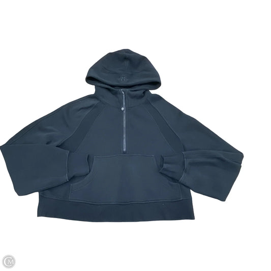 Athletic Sweatshirt Hoodie By Lululemon In Black, Size: M