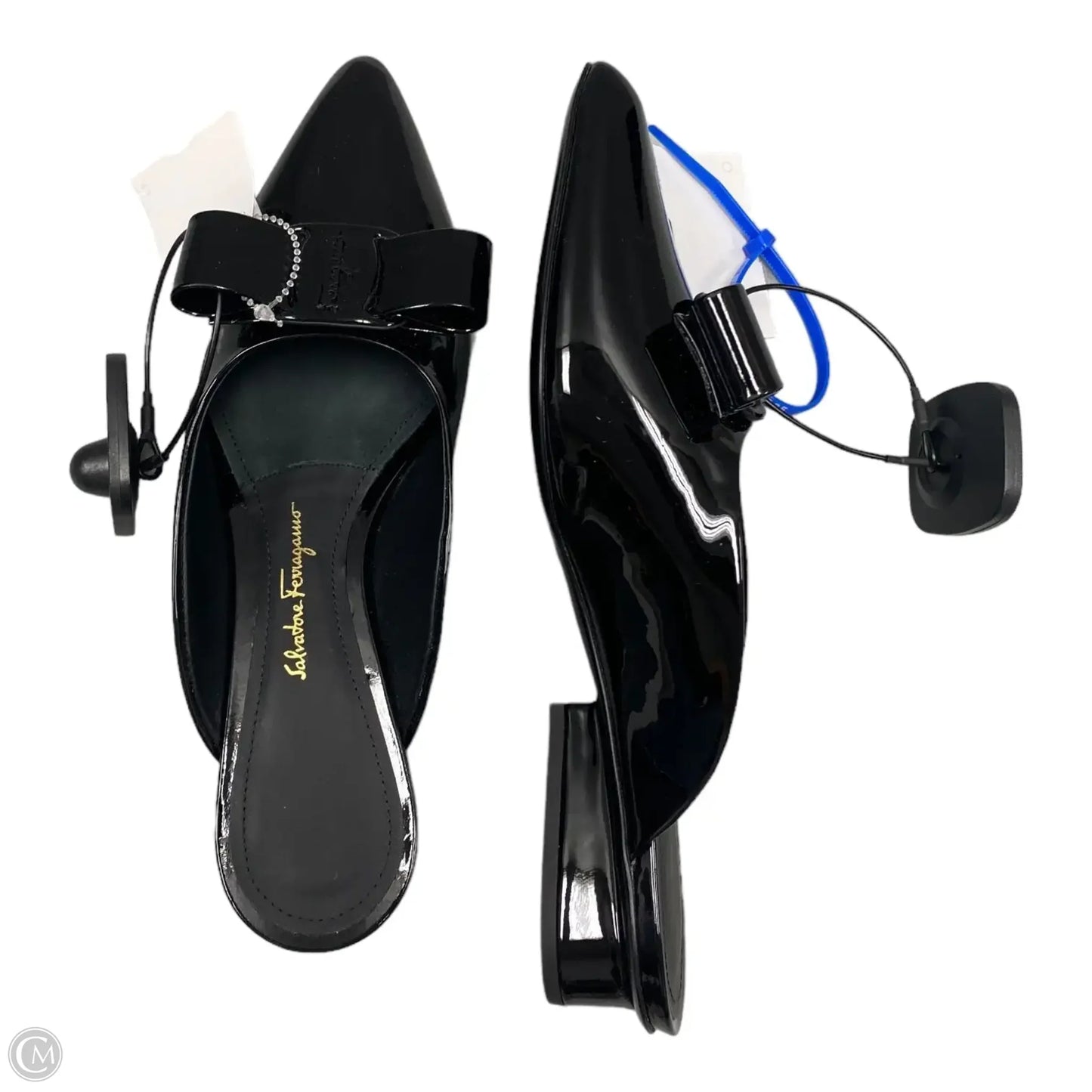 Shoes Luxury Designer By Ferragamo In Black, Size: 6