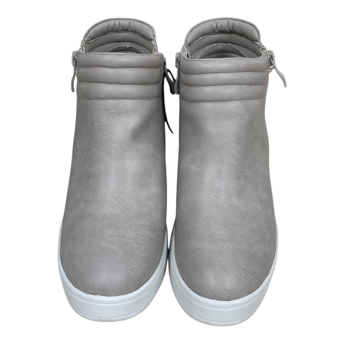 Boots Ankle Flats By Journee In Grey, Size: 8