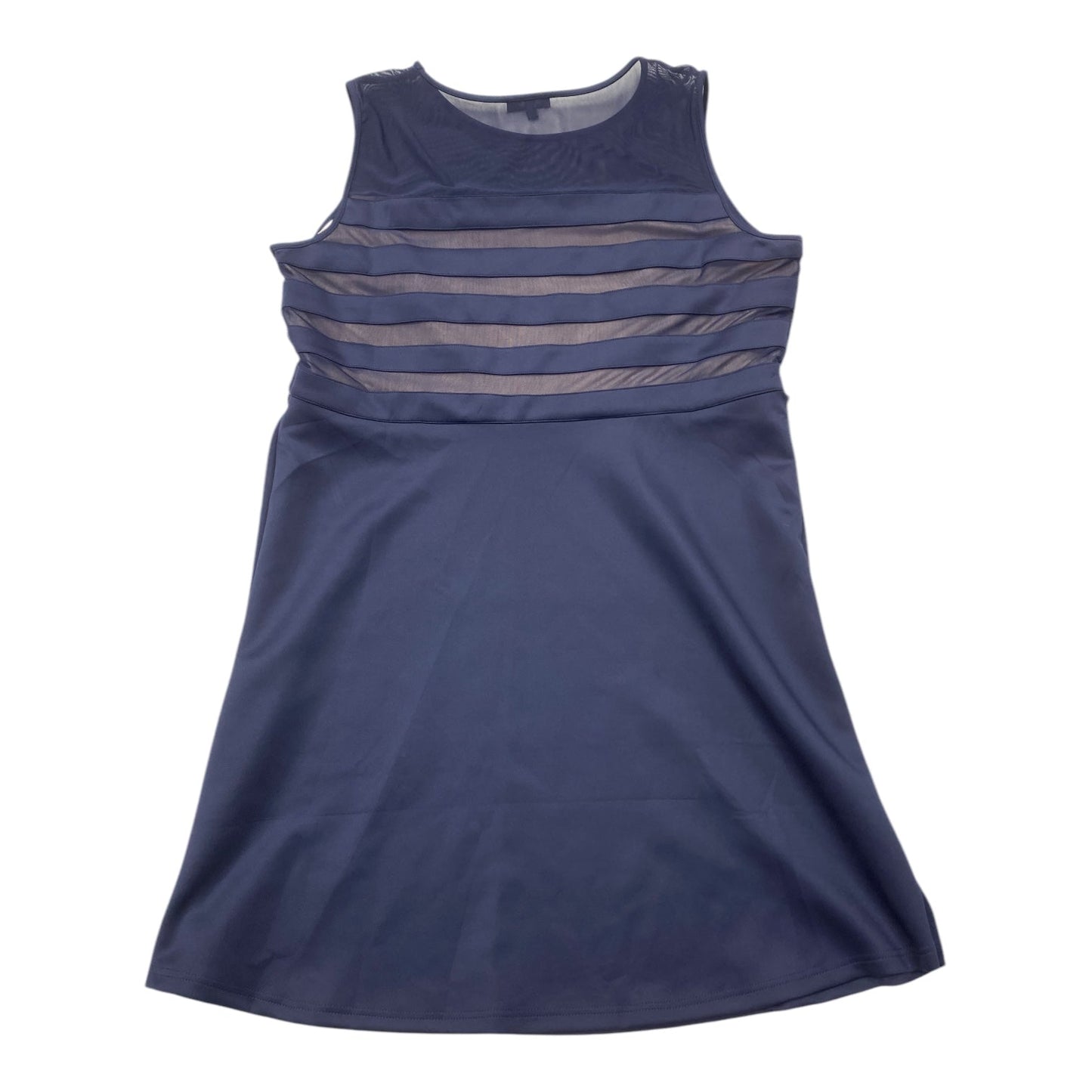 Dress Casual Midi By Spense In Navy, Size: 2x
