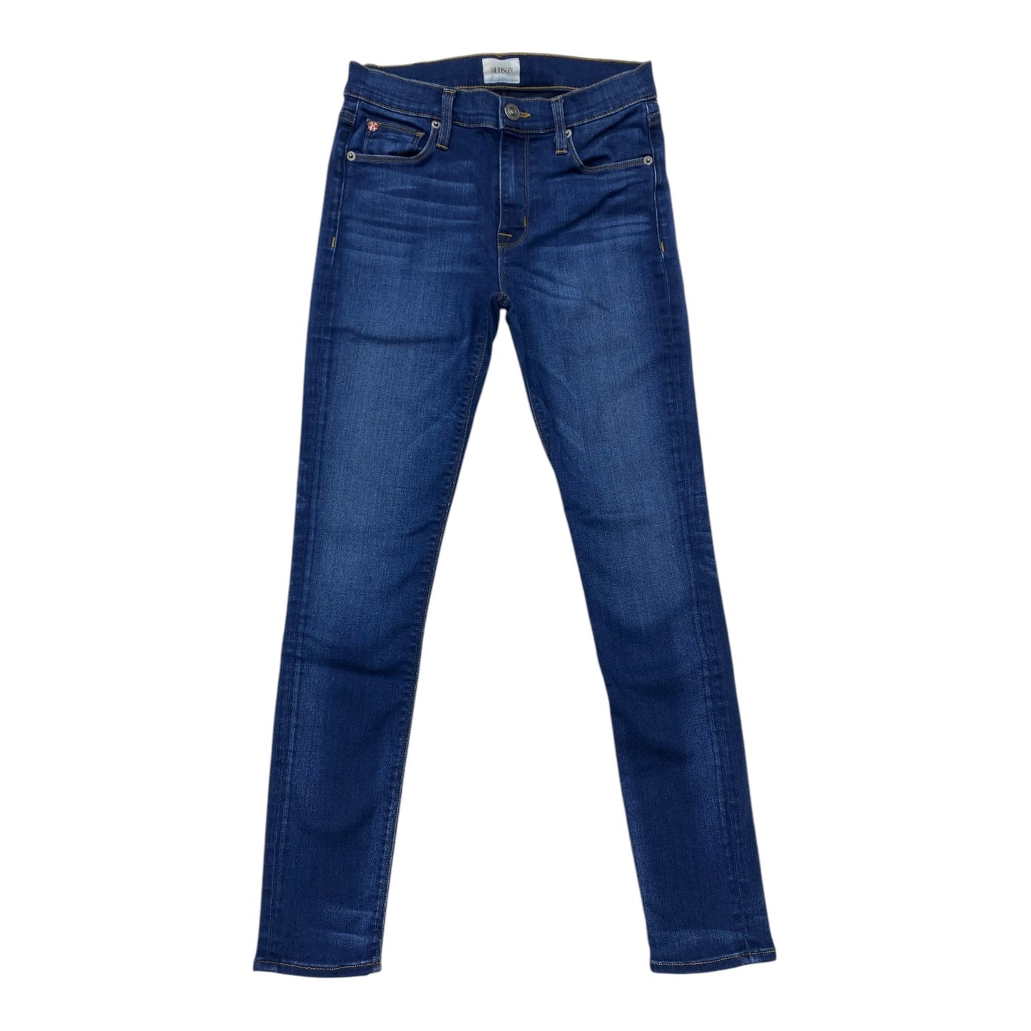 Jeans Skinny By Hudson In Blue Denim, Size: 4
