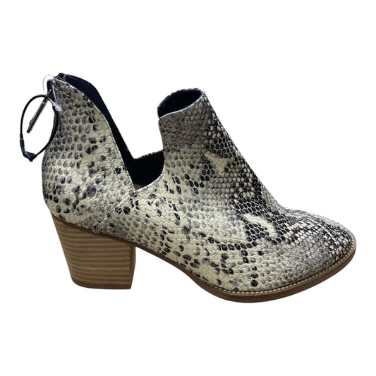 Boots Ankle Heels By Blondo In Snakeskin Print, Size: 10