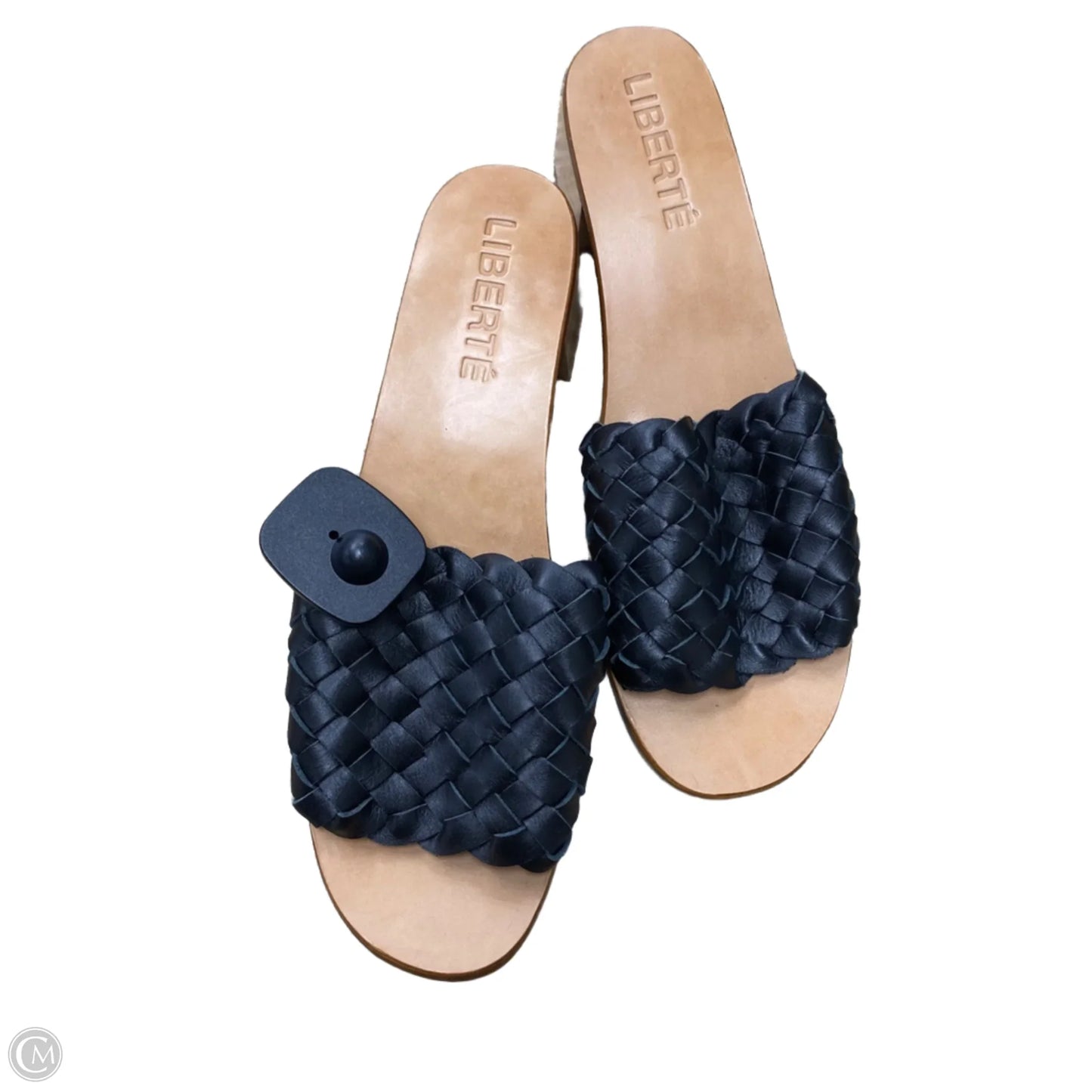 Sandals Heels Block By Cmb In Black & Brown, Size: 11