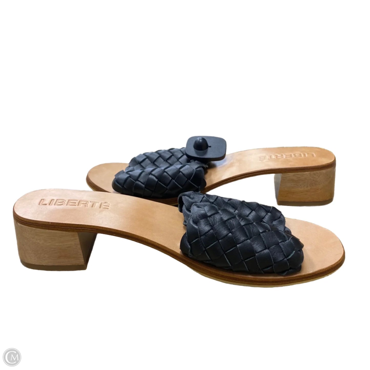 Sandals Heels Block By Cmb In Black & Brown, Size: 11