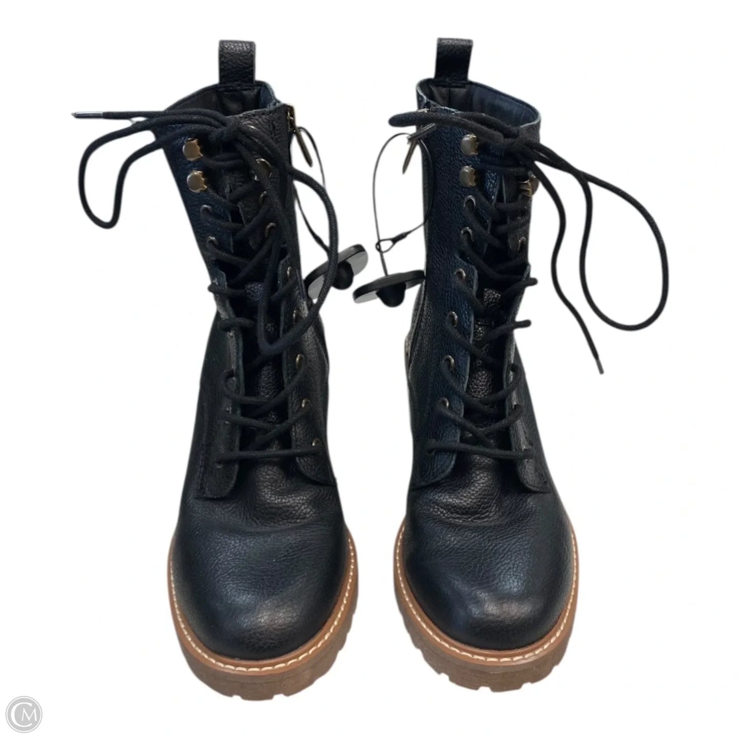 Boots Ankle Heels By Crown Vintage In Black, Size: 7.5