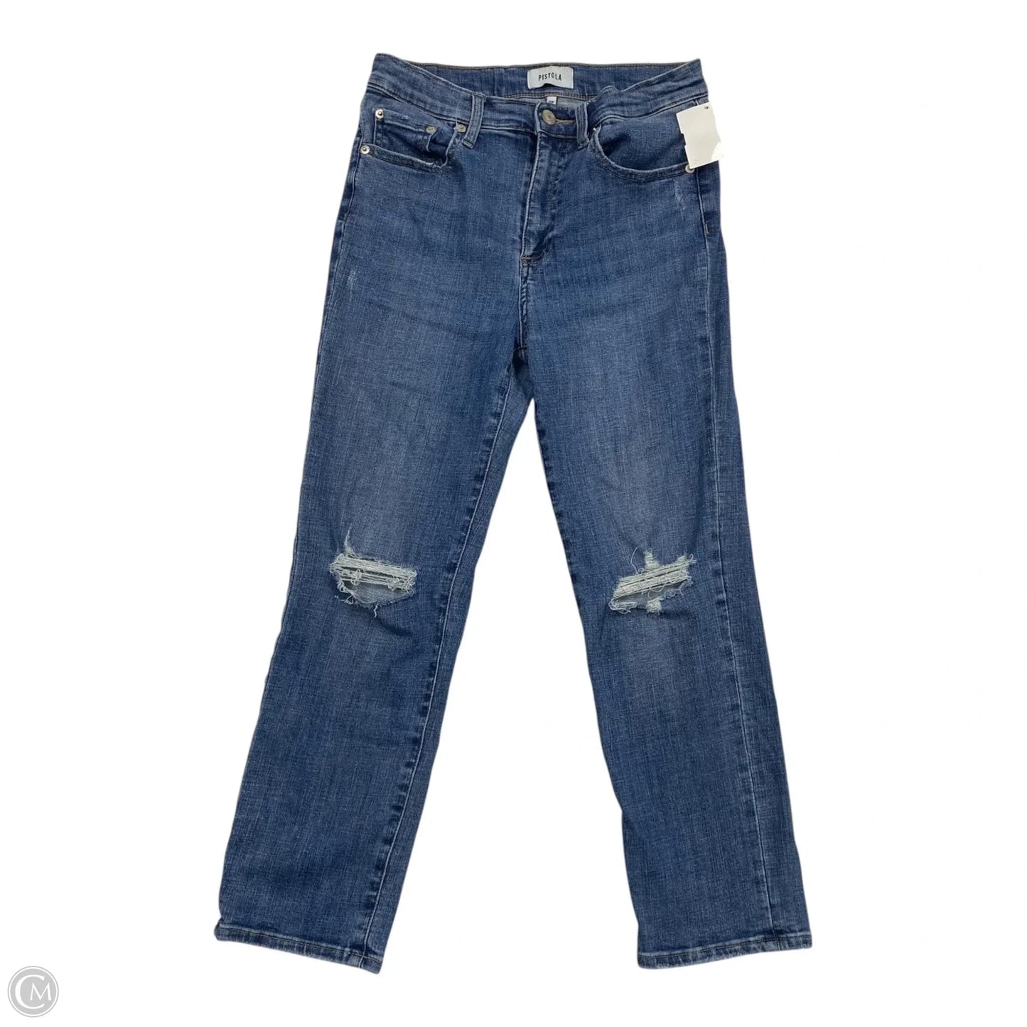 Jeans Straight By Pistola In Blue Denim, Size: 6p