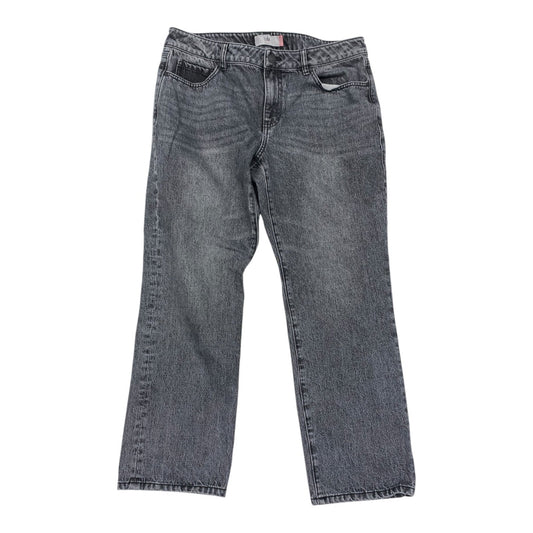 Jeans Straight By Cabi In Grey Denim, Size: 12