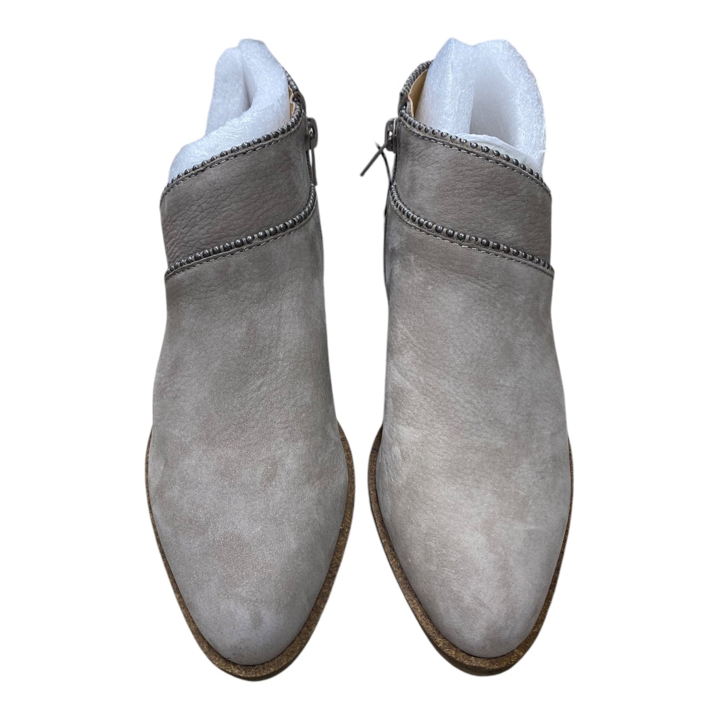 Boots Ankle Heels By Lucky Brand In Taupe, Size: 6