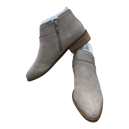 Boots Ankle Heels By Lucky Brand In Taupe, Size: 6