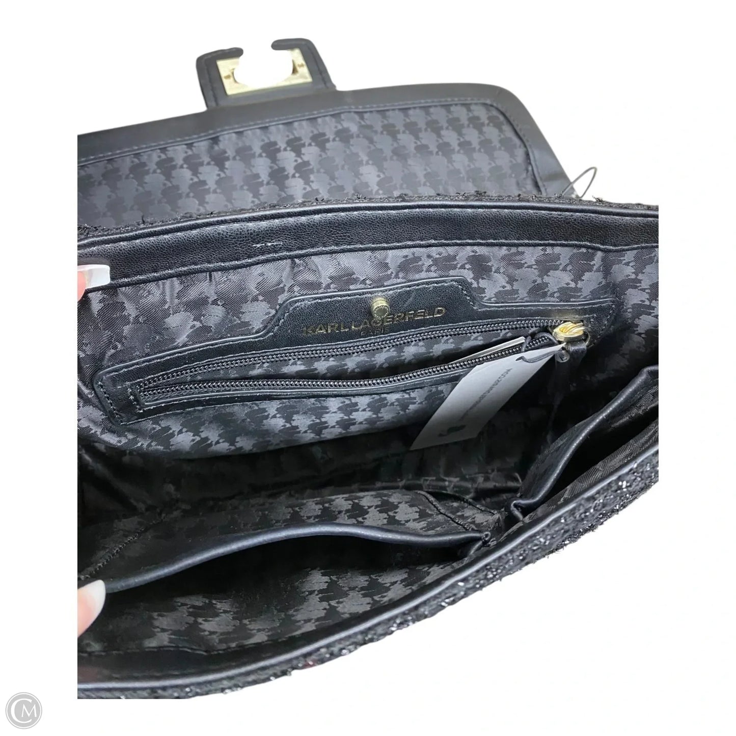 Handbag Designer By Karl Lagerfeld, Size: Medium