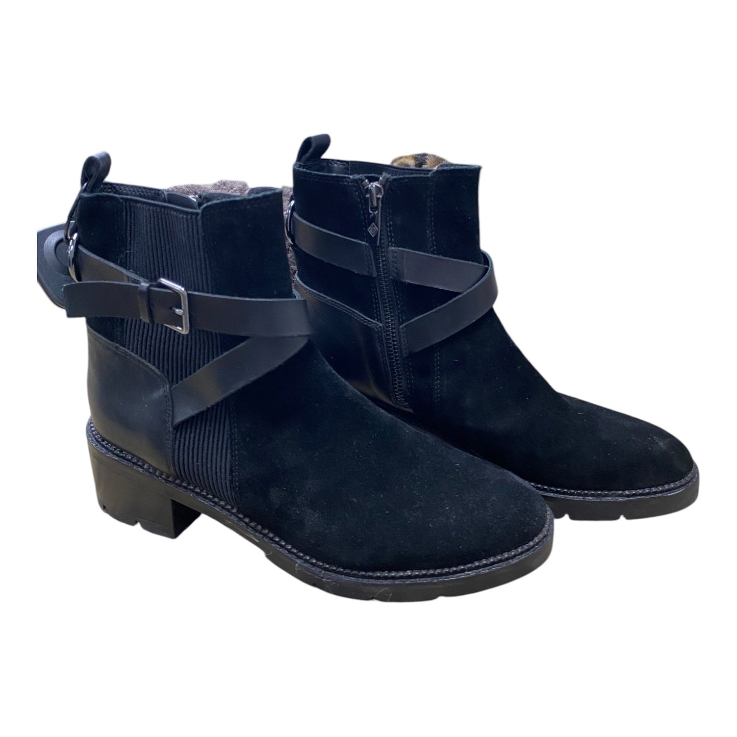 Boots Ankle Flats By Donald Pliner In Black, Size: 8