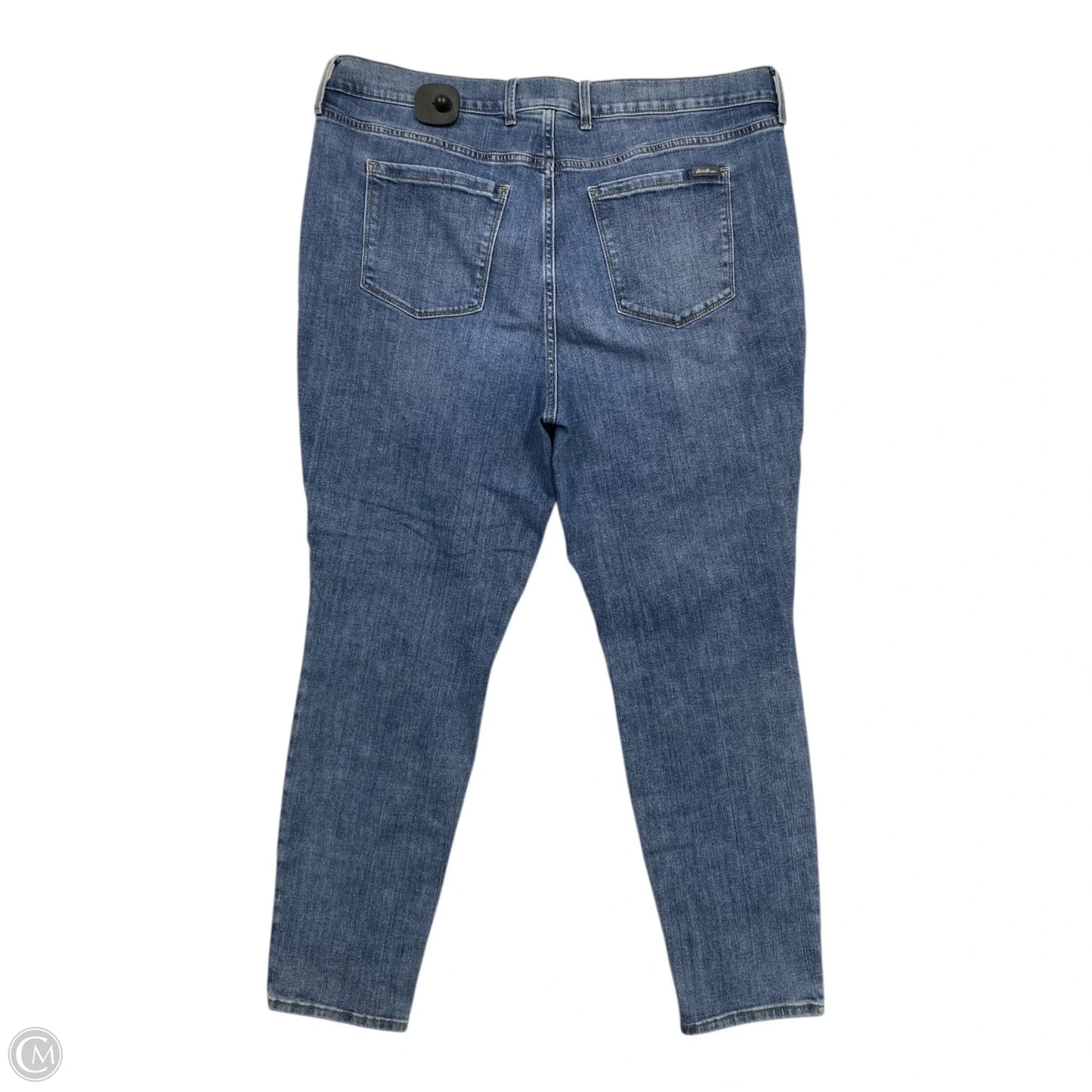 Jeans Skinny By Eddie Bauer In Blue Denim, Size: 18