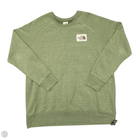 Athletic Sweatshirt Crewneck By The North Face In Green, Size: Xxl
