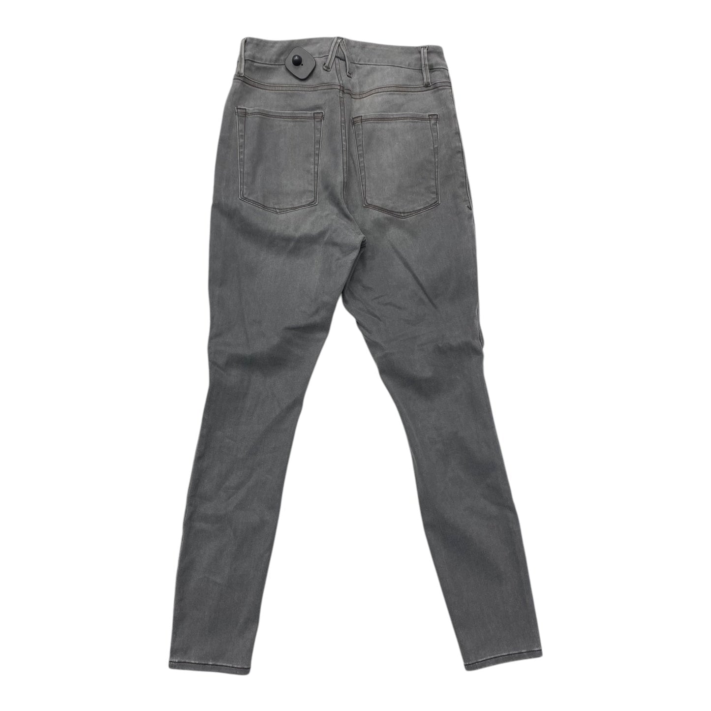 Jeans Straight By Good American In Grey Denim, Size: 10