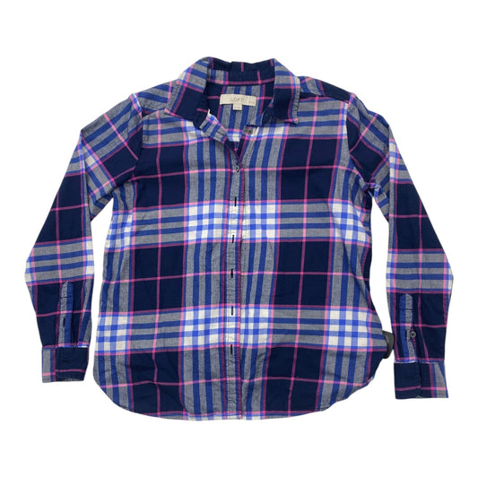 Top Long Sleeve By Loft In Multi-colored, Size: Xsp