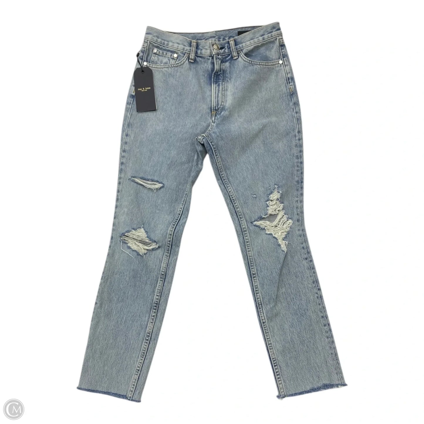 Jeans Skinny By Rag & Bones Jeans In Blue Denim, Size: 4