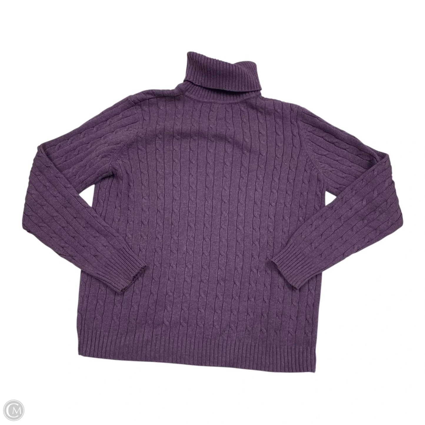 Sweater By Eddie Bauer In Purple, Size: L