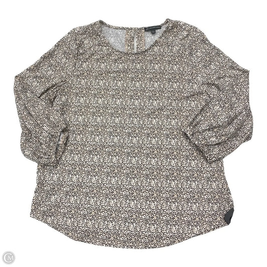 Top Long Sleeve By Adrianna Papell In Multi-colored, Size: L