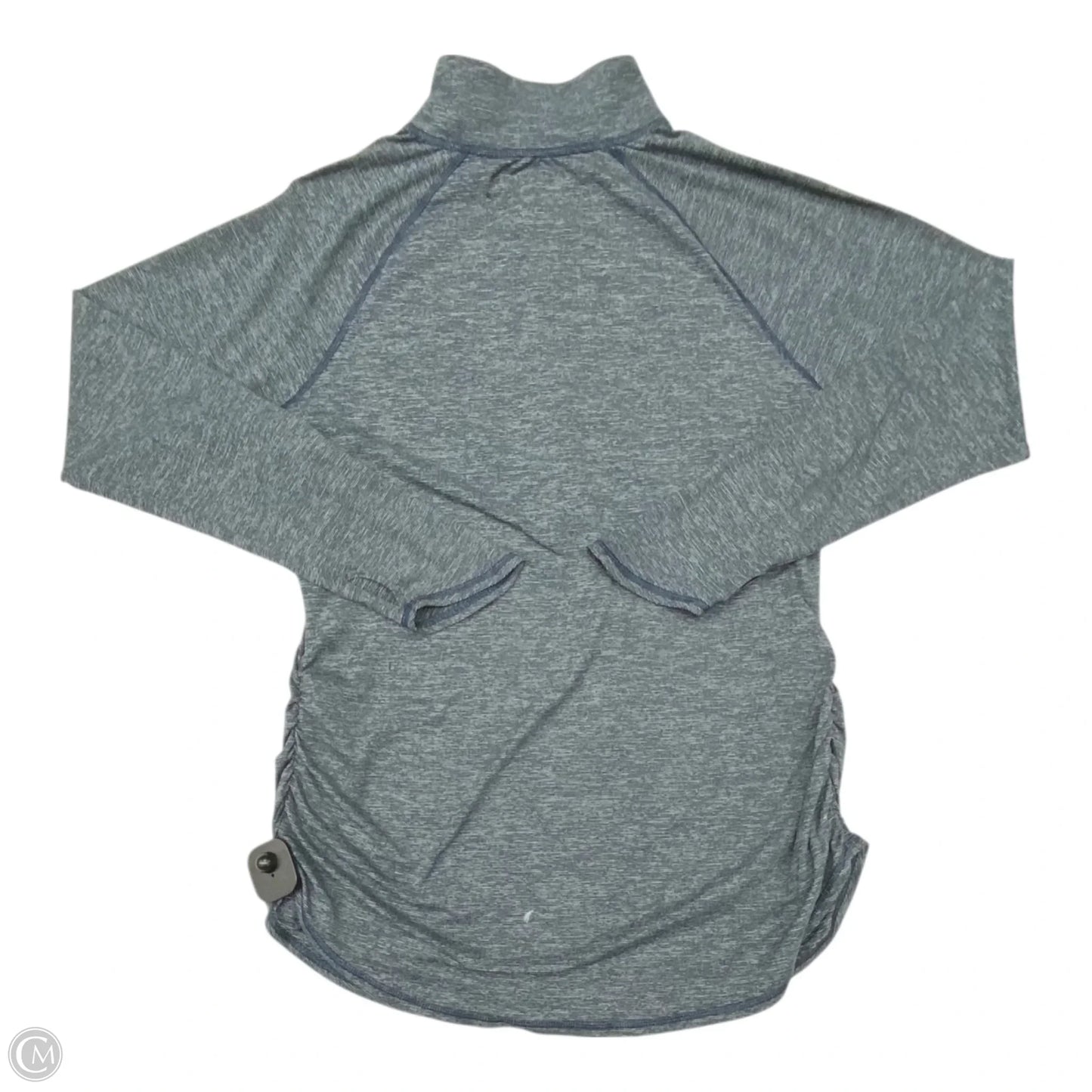 Athletic Top Long Sleeve Collar By The North Face In Blue, Size: Xl